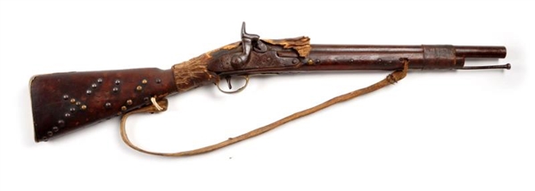 (A) AFRICAN DECORATED ENGLISH TOWER MUSKET.       