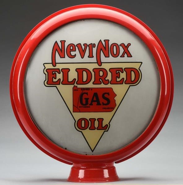 ELDRED GAS OIL NEVR-NOX 15" GLOBE LENSES.         
