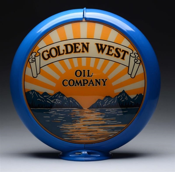 GOLDEN WEST OIL COMPANY 13-1/2" SINGLE GLOBE LENS.