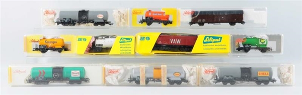LOT OF 10: LILIPUT HO FREIGHT CARS.               