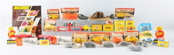 LARGE LOT OF ASSORTED MINIATURE CARS & TRACTORS.  