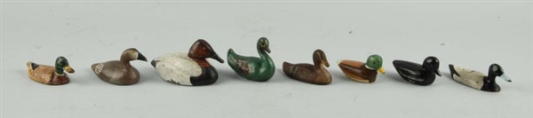 LOT OF 8: CAST IRON ASSORTED DUCK PAPERWEIGHTS.   