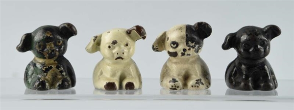 CAST IRON ASSORTED PUPO DOG ADVERTISING PAPERWEIGH