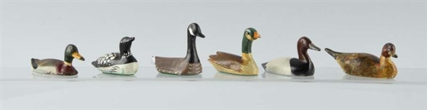 LOT OF 6: CAST IRON ASSORTED DUCK PAPERWEIGHTS.   