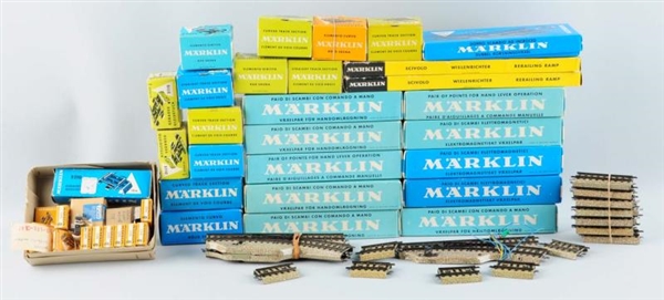 LARGE LOT OF MARKLIN TRACK AND PARTS IN BOXES.    