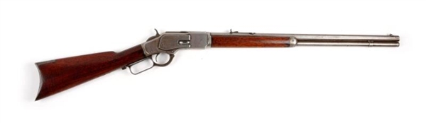(A) WINCHESTER MODEL 1873 W/ HISTORY RIFLE.       