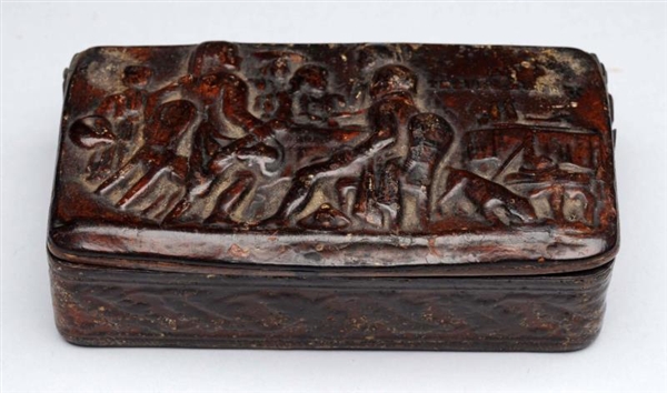 LATE 18TH CENTURY WOODEN BOX.                     