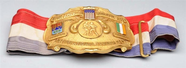 IRISH - AMERICAN CHAMPIONSHIP BOXING BELT.        