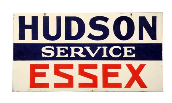 HUDSON ESSEX SERVICE PORCELAIN SIGN.              