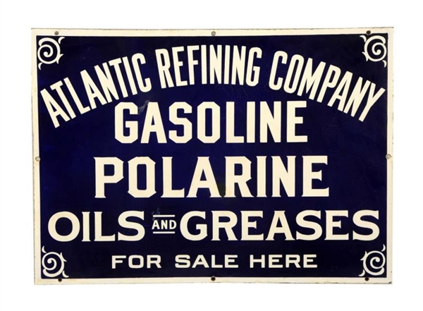 ATLANTIC REFINING COMPANY GASOLINE SIGN.          