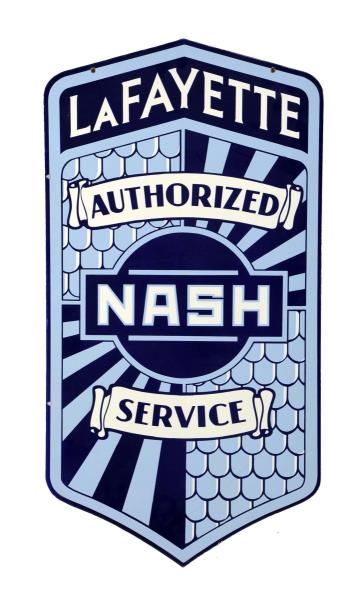NASH AUTHORIZED SERVICE W/ LAFAYETTE ON TOP SIGN. 