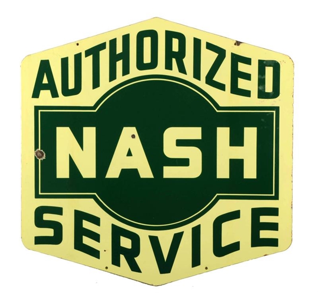 NASH AUTHORIZED SERVICE DIECUT SIGN.              