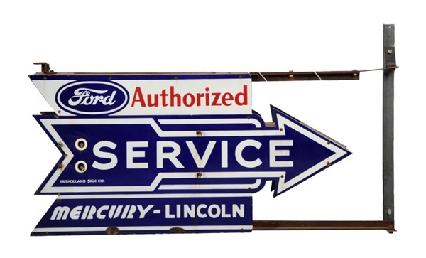 FORD MERCURY-LINCOLN AUTHORIZED SERVICE ARROW SIGN