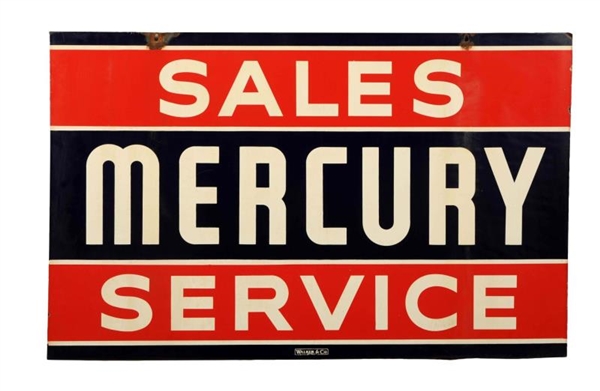 MERCURY SALES SERVICE SIGN.                       