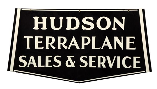 HUDSON TERRAPLANE SALES & SERVICE SIGN.           