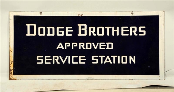 DODGE BROTHERS APPROVED SERVICE STATION SIGN.     