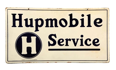 PORCELAIN HUMPMOBILE SERVICE WITH LOGO SIGN.      