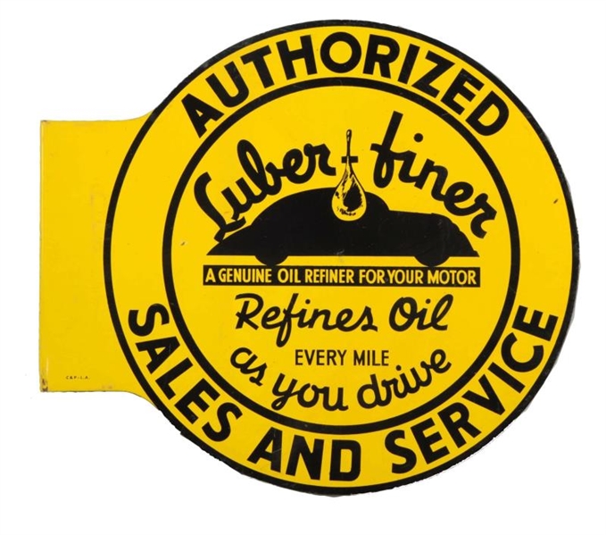 LUBER-FINER AUTHORIZED SALES & SERVICE W/ CAR SIGN