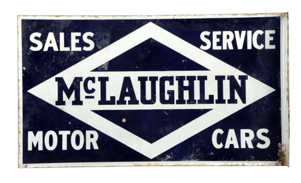 MCLAUGHLIN MOTOR CARS SALES & SERVICE SIGN.       