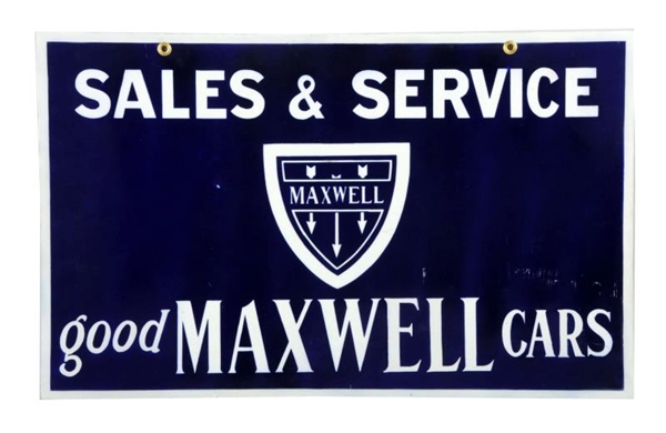 GOOD MAXWELL CARS SALES & SERVICE SIGN - RESTORED.