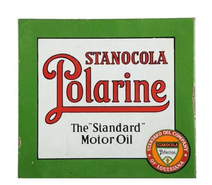 STANOCOLA POLARINE"THE "STANDARD" MOTOR OIL" SIGN.