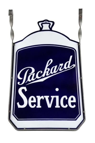 PACKARD SERVICE RADIATOR SHAPED SIGN.             