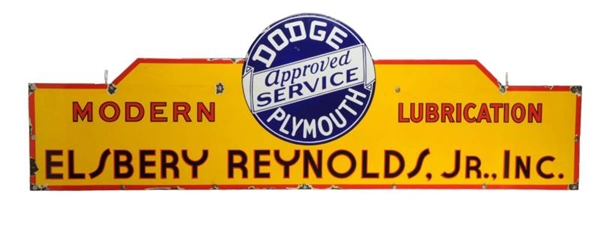 DODGE PLYMOUTH APPROVED SERVICE DIECUT SIGN.      