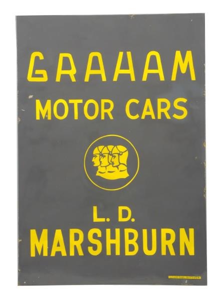 GRAHAM MOTOR CARS LD MARSHBURN WITH LOGO SIGN.    