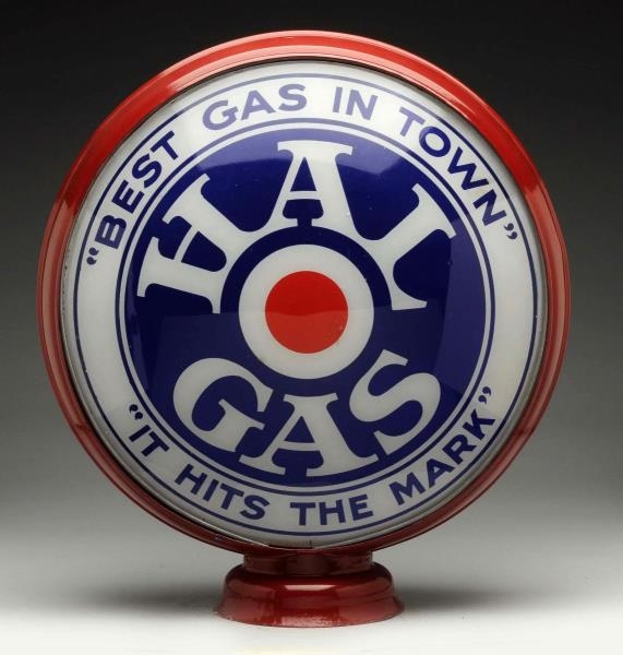 HAL GAS "BEST GAS IN TOWN" 15" GLOBE SINGLE LENS. 