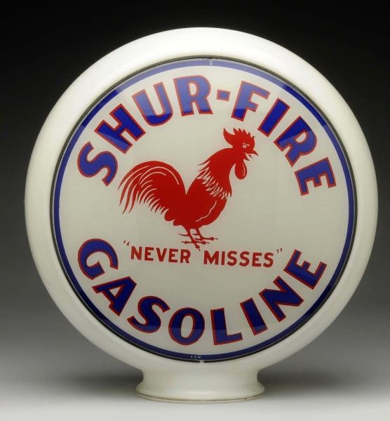 SHUR-FIRE GASOLINE W/ ROOSTER 13-1/2" GLOBE LENSES