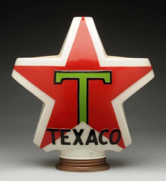 TEXACO STAR OPC MILKGLASS GLOBE.                  