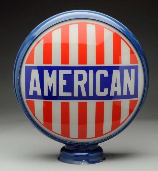 AMERICAN WITH STRIPES 15" GLOBE LENSES.           