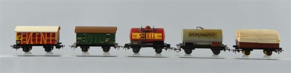 LOT OF 5: MARKLIN FREIGHT CARS.                   