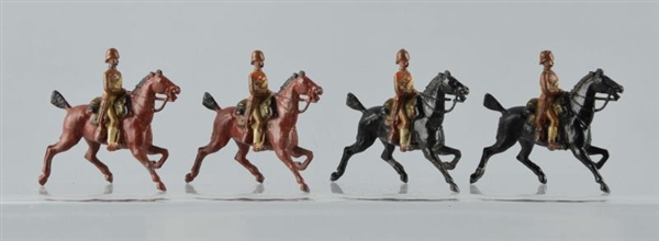 LOT OF 4: VERY EARLY 6TH DRAGOONS MOUNTED FIGURES.