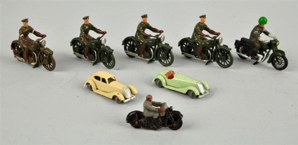BRITAINS MOTORCYCLES AND LILLIPUT  AUTOS.         