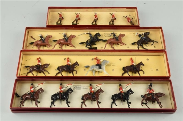BRITAINS BOXED SOLDIERS, GUARDS AND LANCERS.      