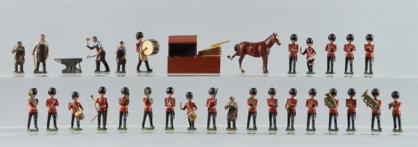 BRITAINS GUARDS BAND AND BLACKSMITHS.             