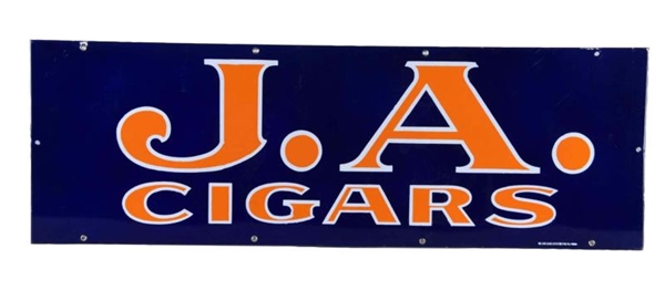 J.A. CIGARS PORCELAIN TOBACCO ADVERTISING SIGN    