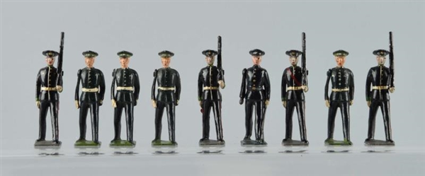 LOT OF 8: BRITAINS SOLDIERS W/ BLUE UNIFORMS      