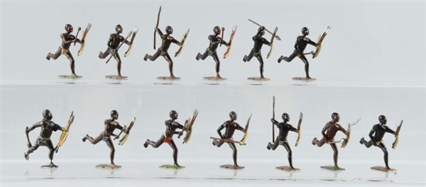 LOT OF 13: BRITAINS ZULUS.                        