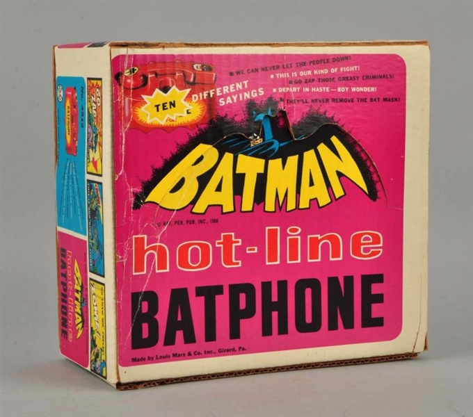 MARX BATMAN HOT-LINE BATPHONE ORIGINAL BOX.       