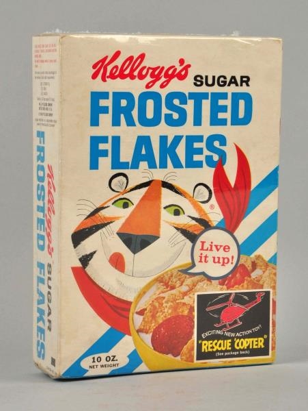 VINTAGE KELLOGGS FROSTED FLAKES BOX WITH BATMAN AD