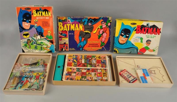 LOT OF 3: BATMAN GAMES IN BOXES.                  