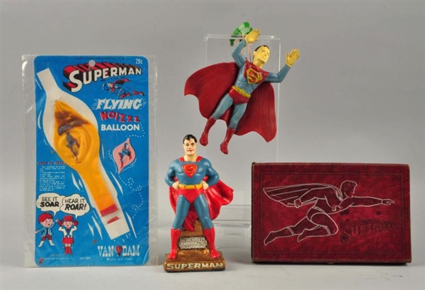 LOT OF 4: SUPERMAN RELATED ITEMS.                 