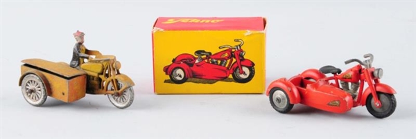 LOT OF 2: MOTORCYCLES WITH SIDECARS.              