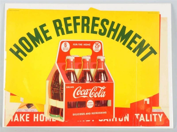 1941 COCA-COLA GROCERY STORE COMPLETE BANNER SET. 