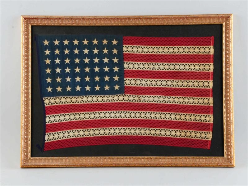 PATRIOTIC AMERICAN FLAG WITH 48 STARS.            