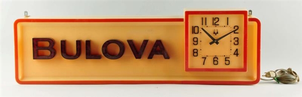 BULOVA CLOCK 1960S.                               