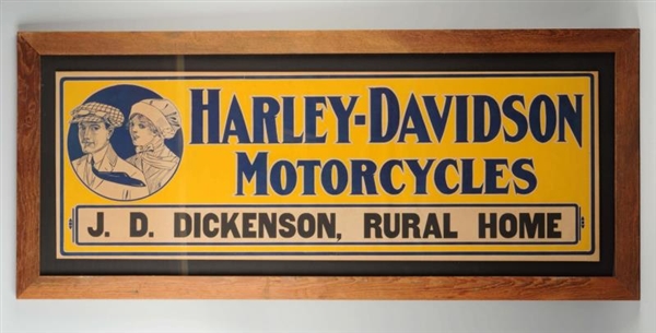 TEENS HARLEY-DAVIDSON MOTORCYCLE SIGN.           