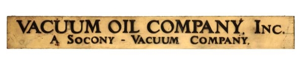VACUUM OIL COMPANY WOOD SIGN.                     